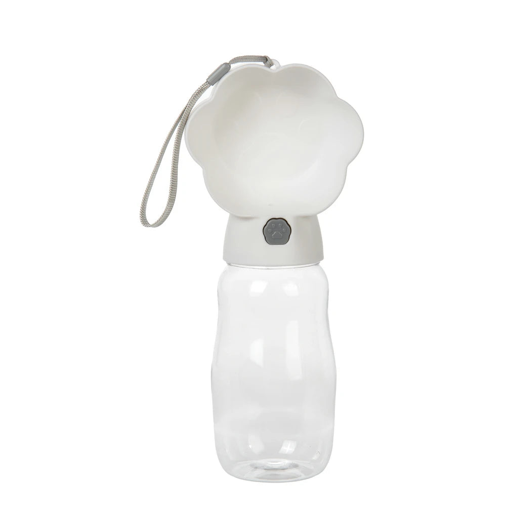 Botella de agua portátil 2 en 1 para perros con contenedor de comida