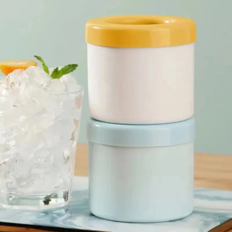 Molde redondo de silicona para cubitos de hielo: compacto, creativo y refrescante