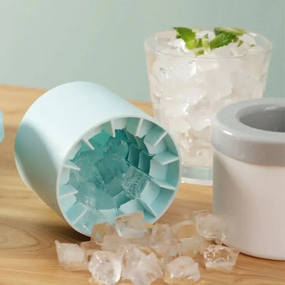 Molde redondo de silicona para cubitos de hielo: compacto, creativo y refrescante
