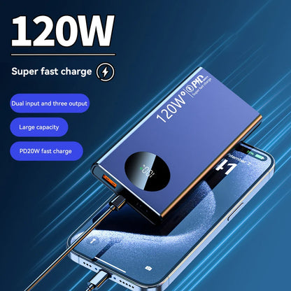 Batería externa Xiaomi de alta capacidad de 120 W y 50 000 mAh: carga ultrarrápida para todos los dispositivos