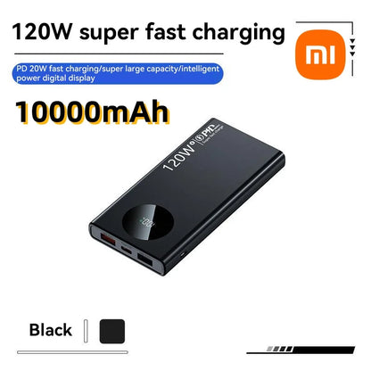 Batería externa Xiaomi de alta capacidad de 120 W y 50 000 mAh: carga ultrarrápida para todos los dispositivos