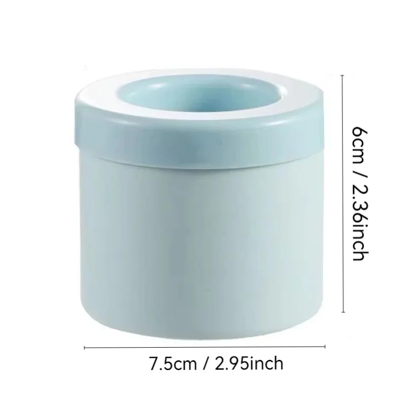 Molde redondo de silicona para cubitos de hielo: compacto, creativo y refrescante